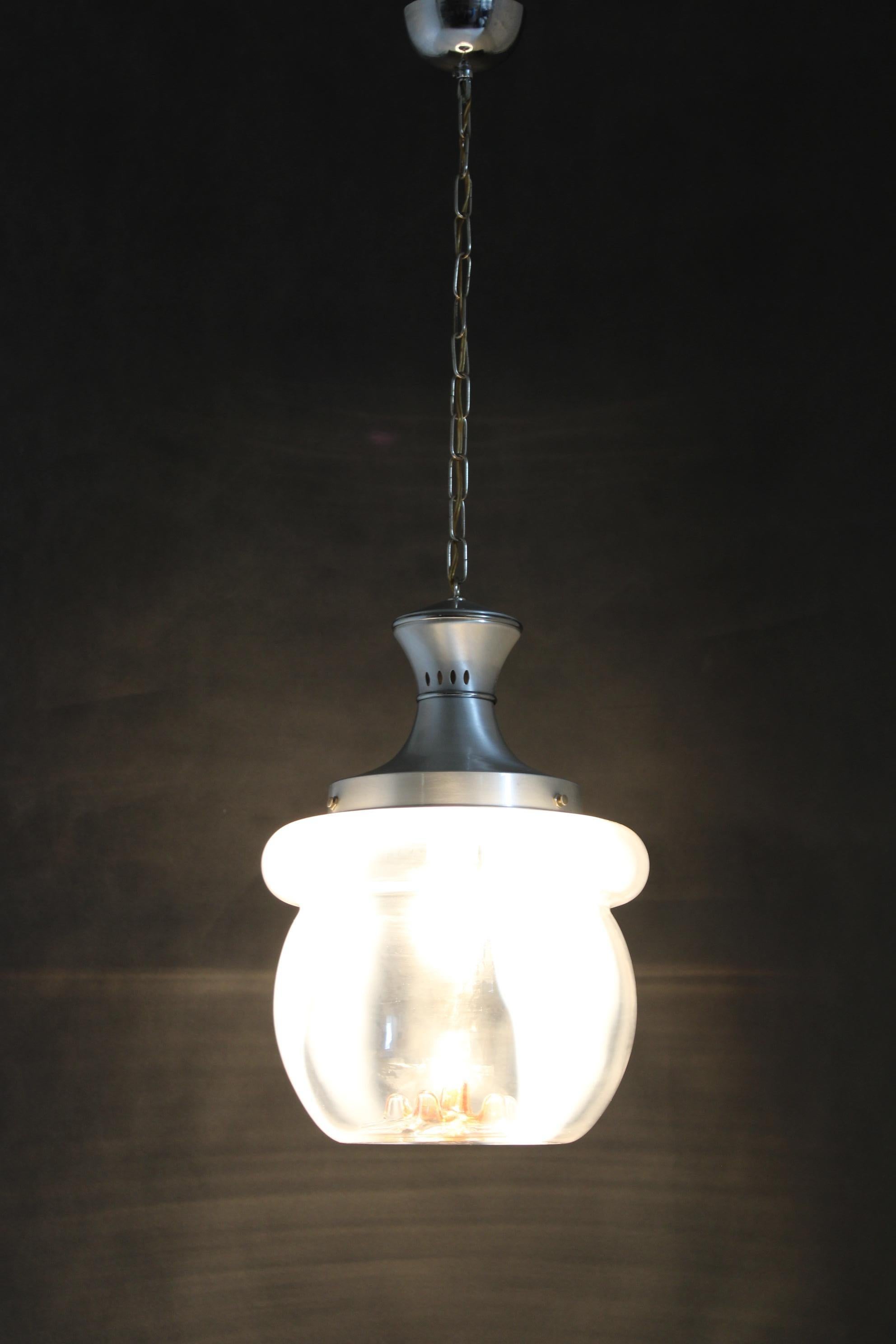 Lampada a sospensione in vetro di Murano degli anni '70, Italia in vendita 3