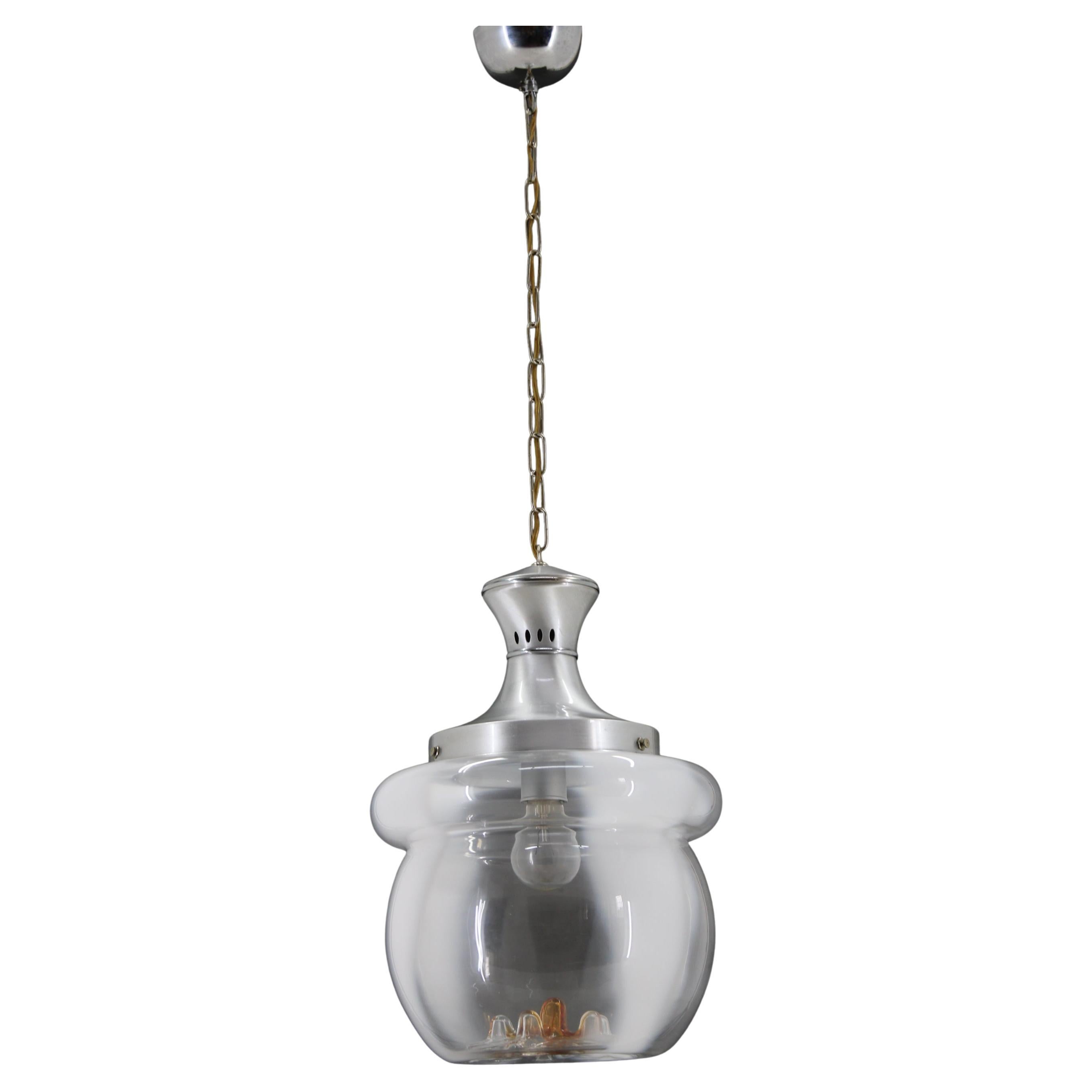 1970er Glas Murano Pendelleuchte , Italien