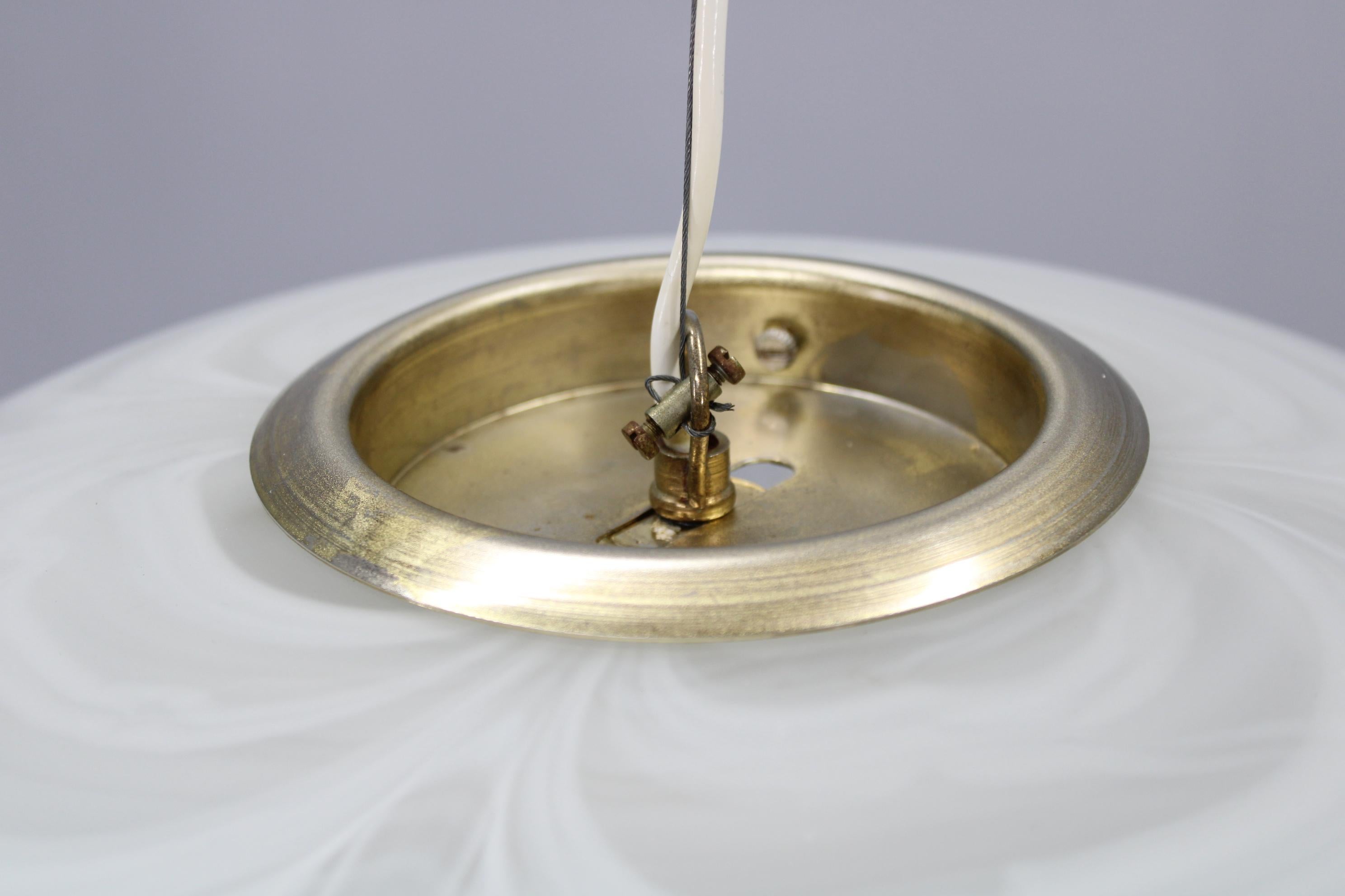 Italian 1970s Glass Pendant, Italy For Sale