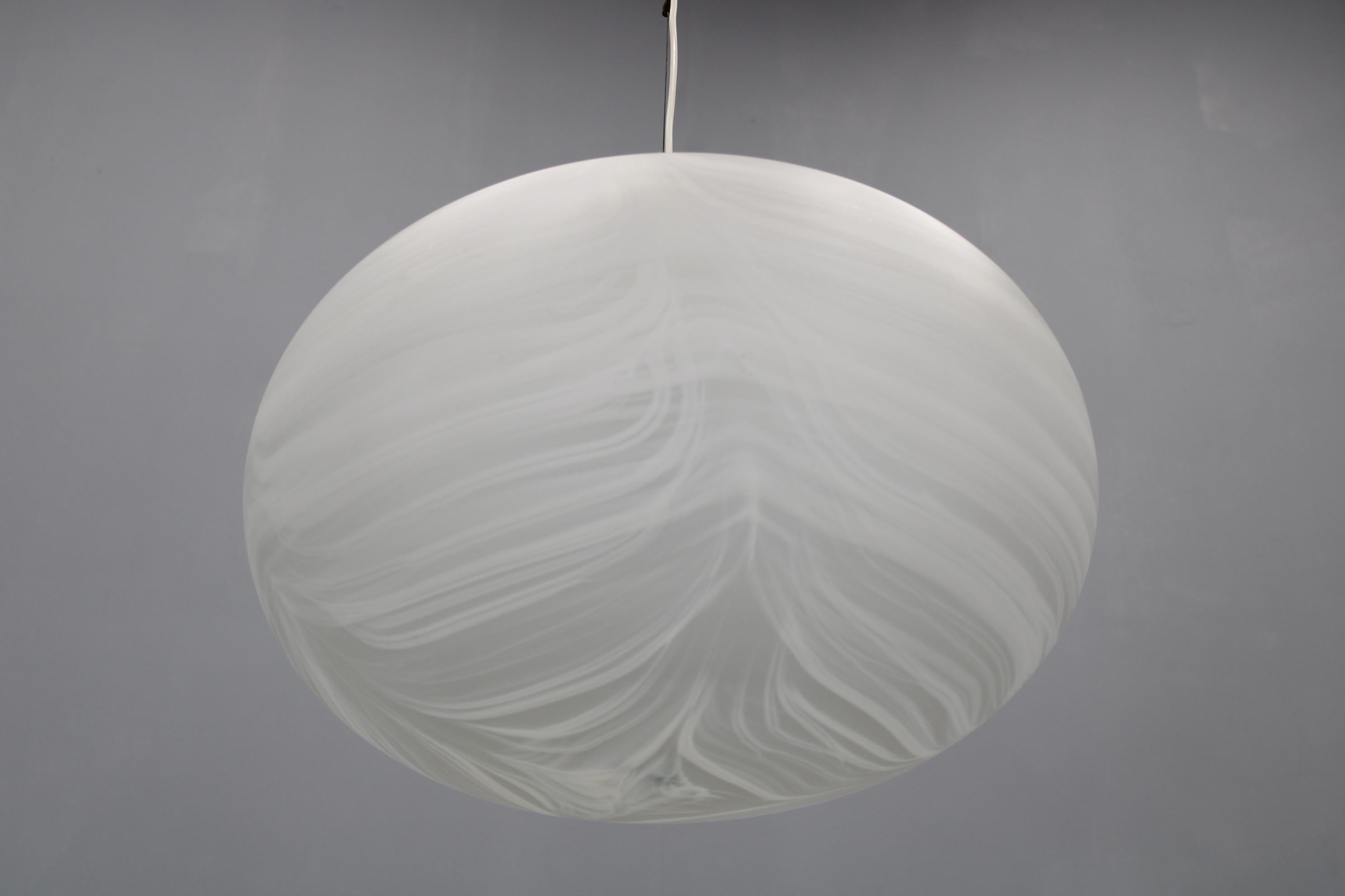 20th Century 1970s Glass Pendant, Italy For Sale