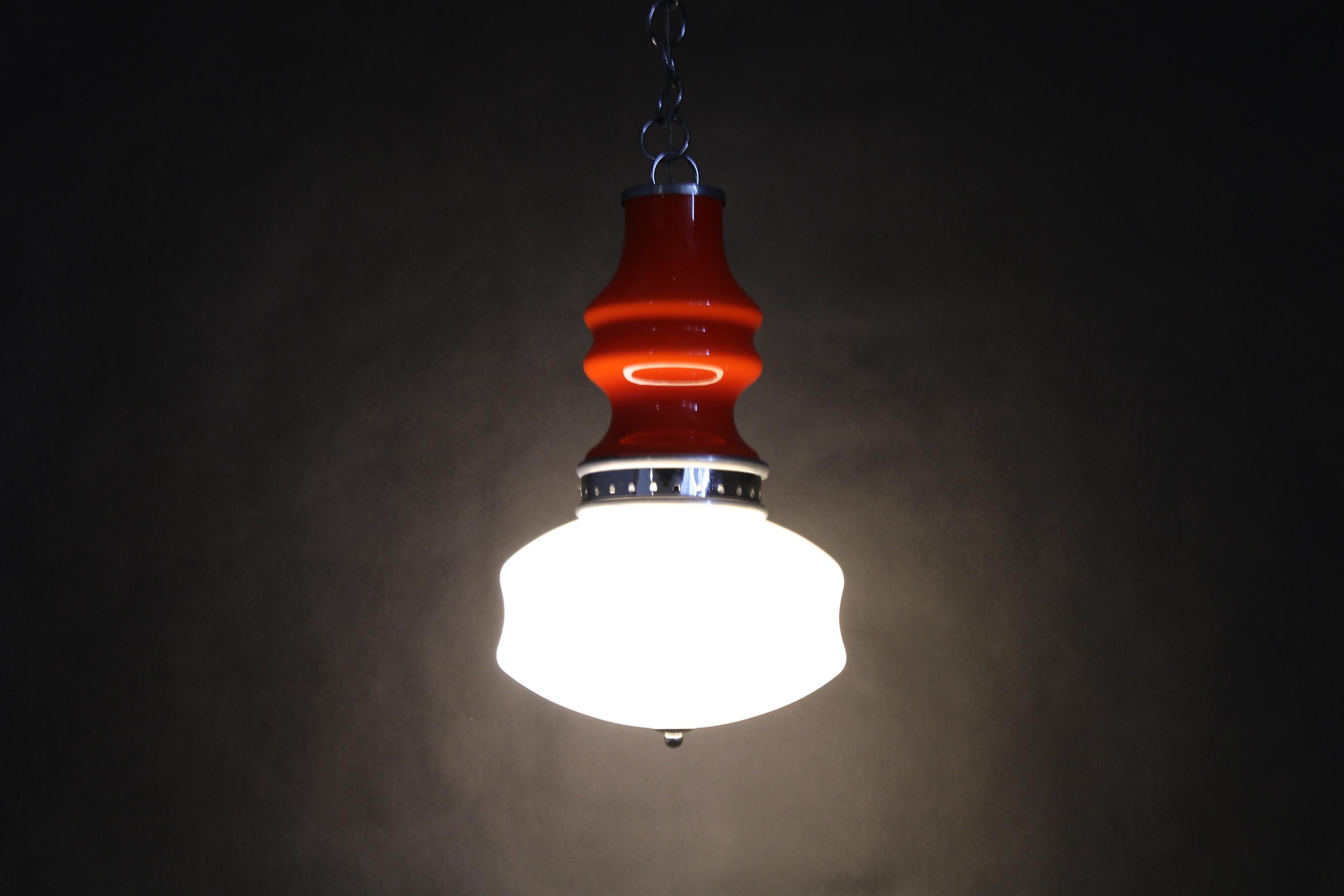 1970s Glass Pendant , Italy For Sale 2