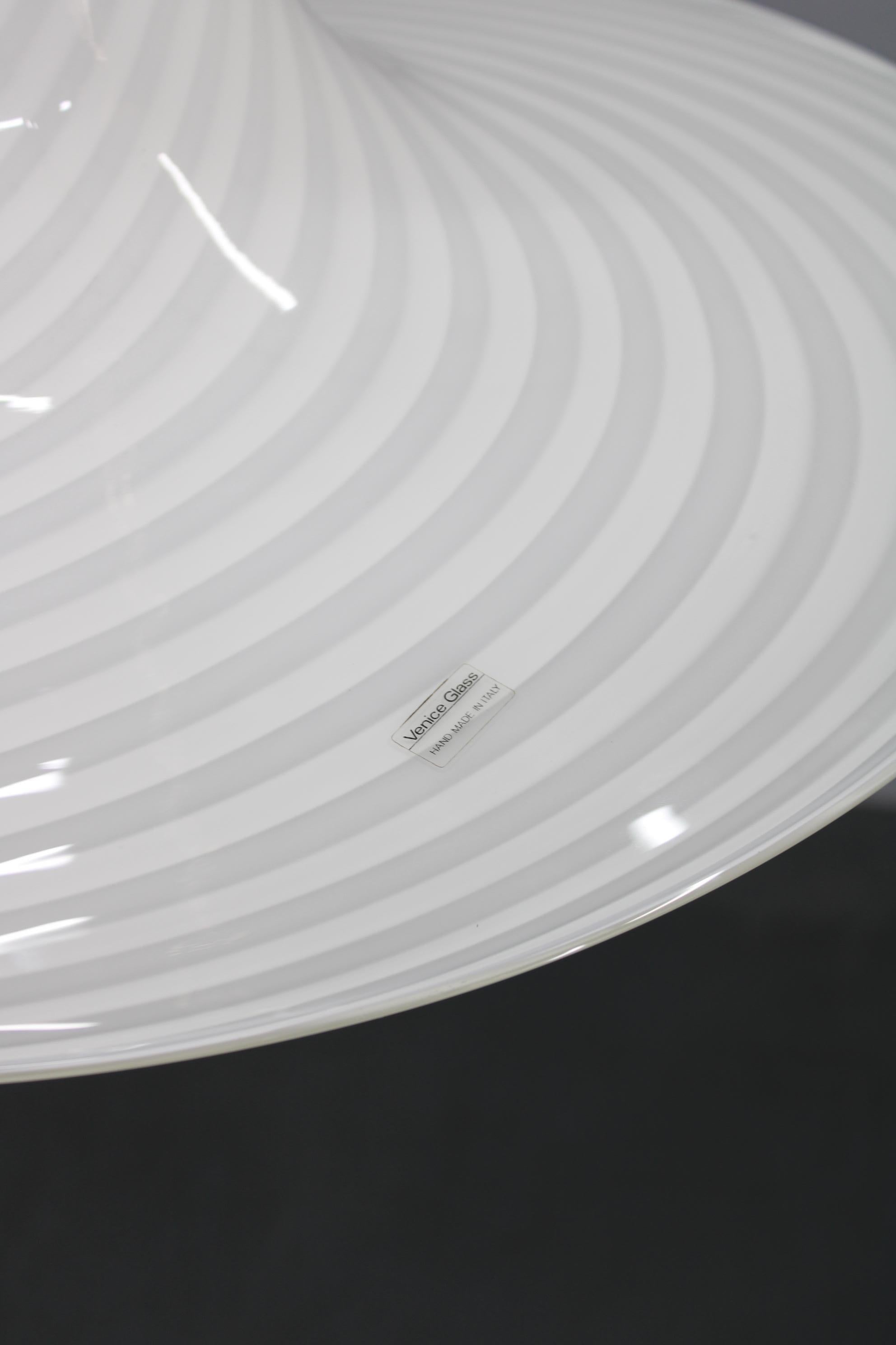 20th Century 1970s Glass Pendant light By Venice Glass, Italy For Sale
