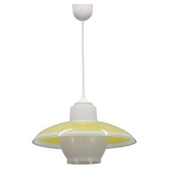 Lampada a sospensione in vetro degli anni '70, Cecoslovacchia