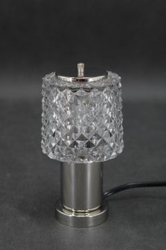 1970s Glass Table Lamp by Kamenicky Senov, Czechoslovakia