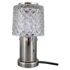 1970s Glass Table Lamp by Kamenicky Senov, Czechoslovakia