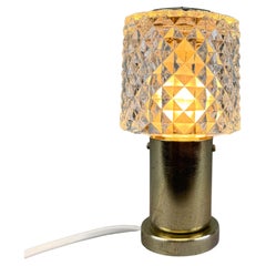 1970s Glass Table Lamp by Kamenicky Senov, Czechoslovakia