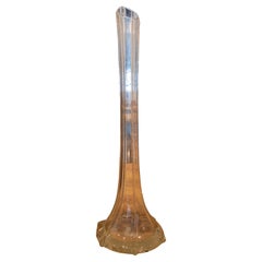 1970s Glass Vase for Flowers Made with the Blowing Technique