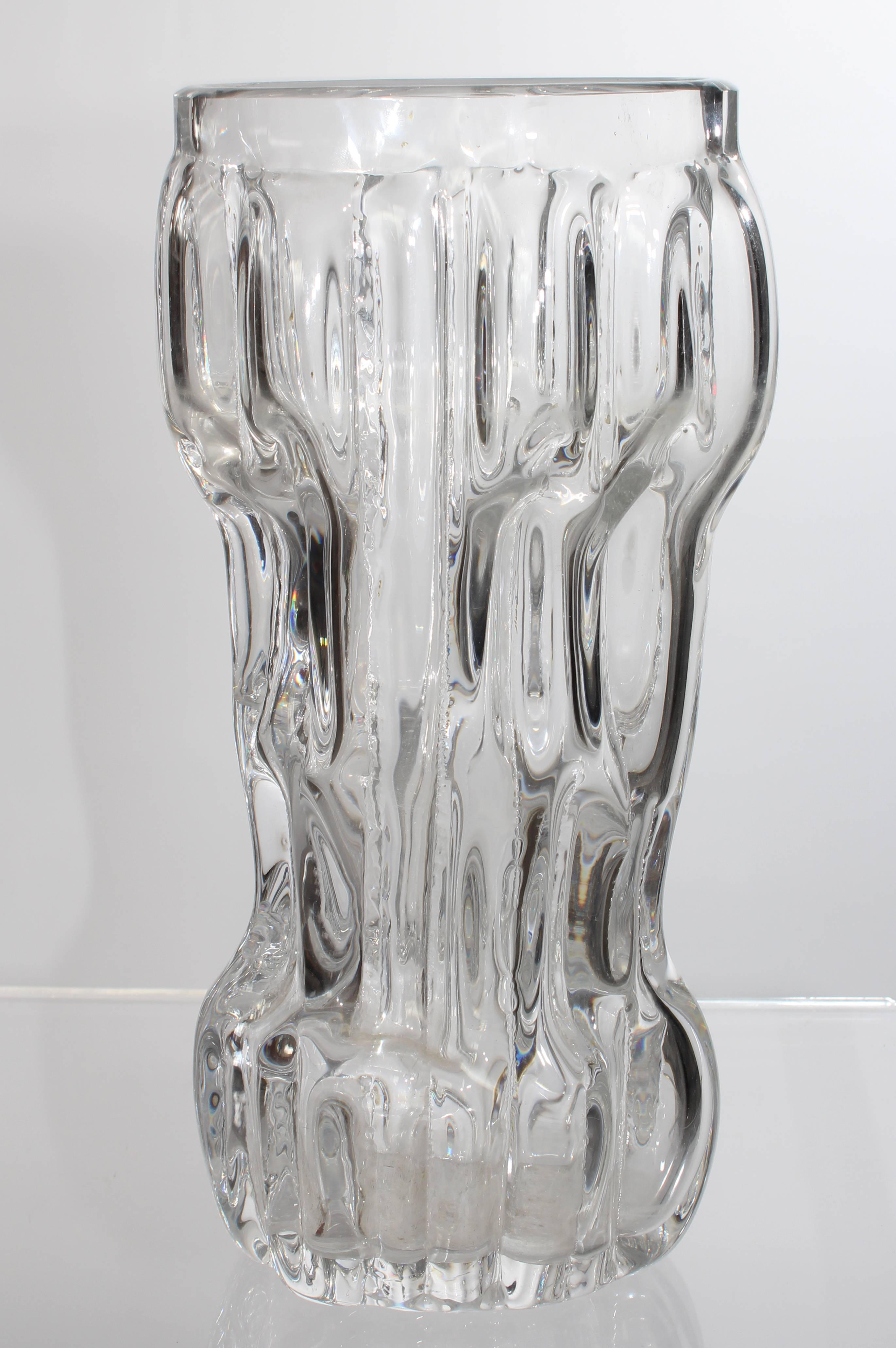 1970s Glass vase.
