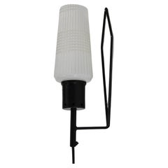 1970s Glass Wall Light , Czechoslovakia
