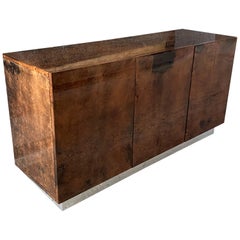 1970s Goatskin Sideboard by Aldo Tura