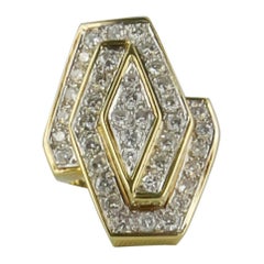 Vintage 1970s Gold and Diamond Ring