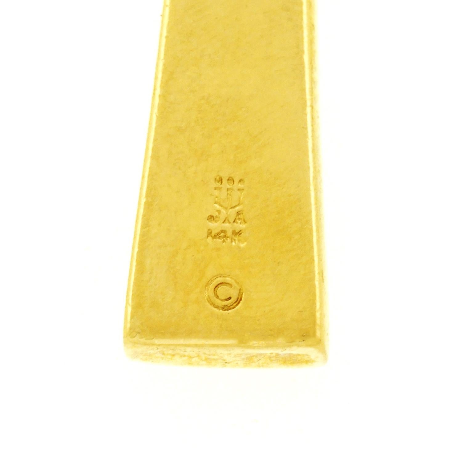 24k gold ankh necklace
