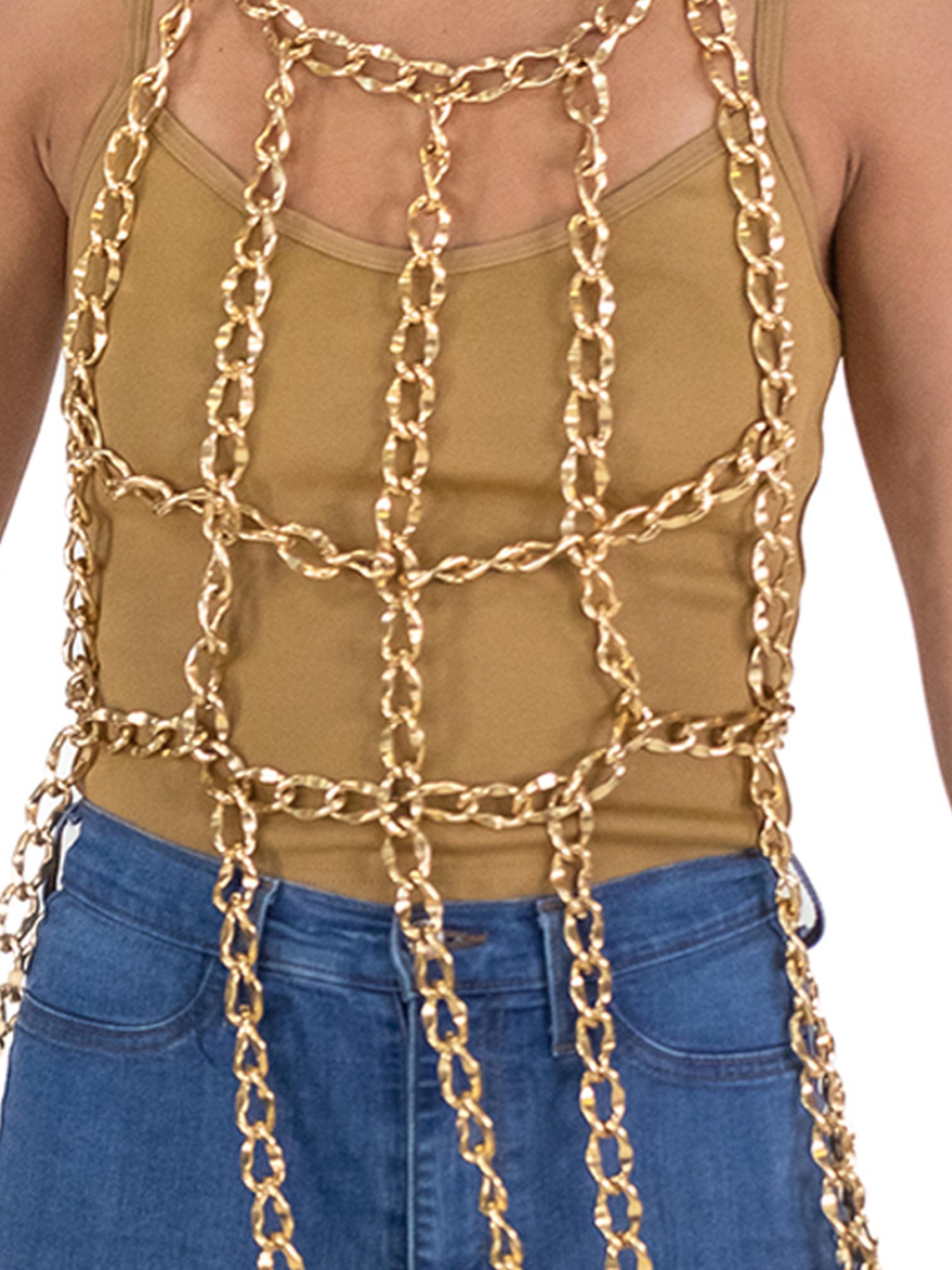 1970S Gold Chain Body Harness 3