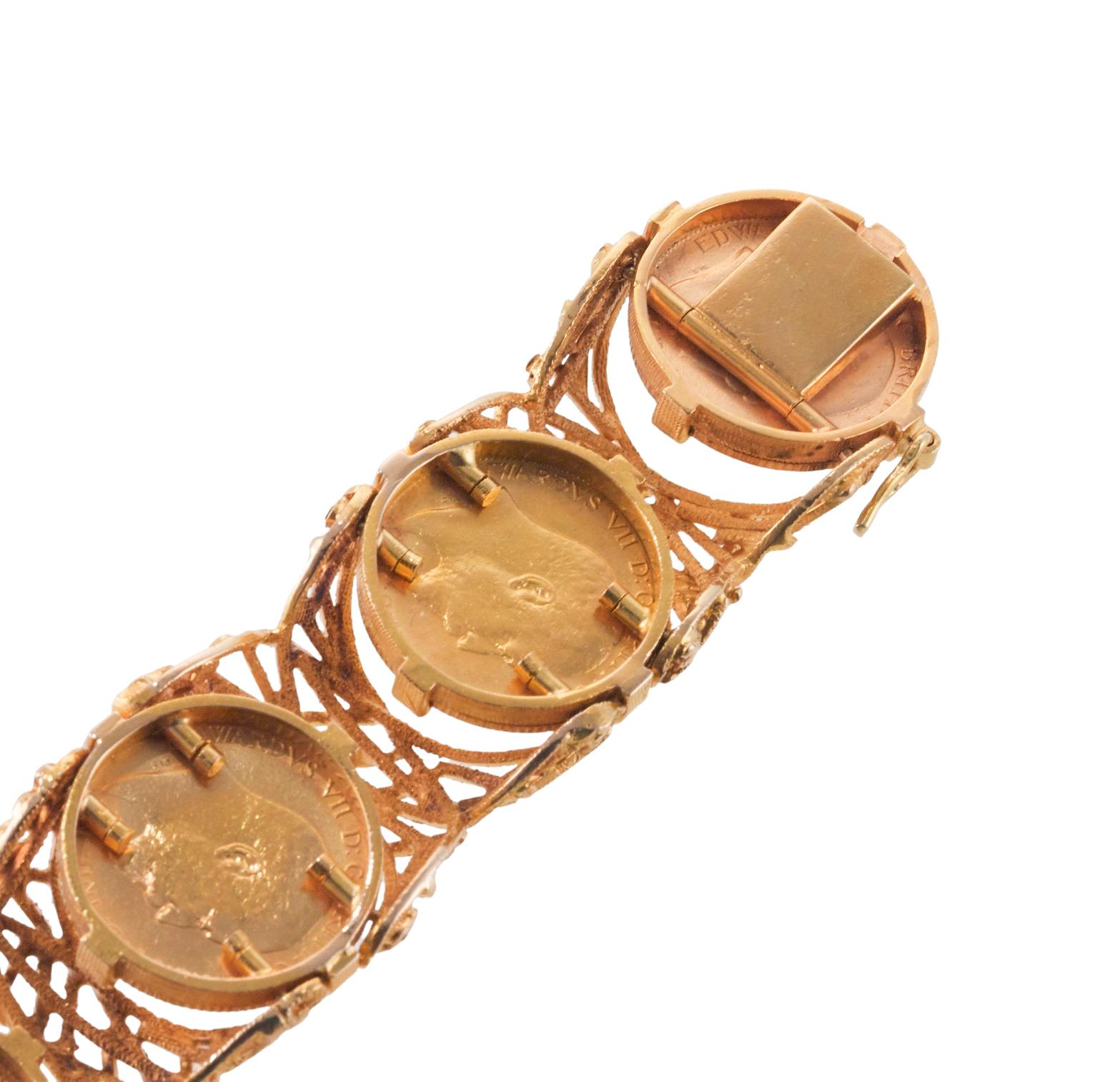 1970er Goldmünzen-Armband 5