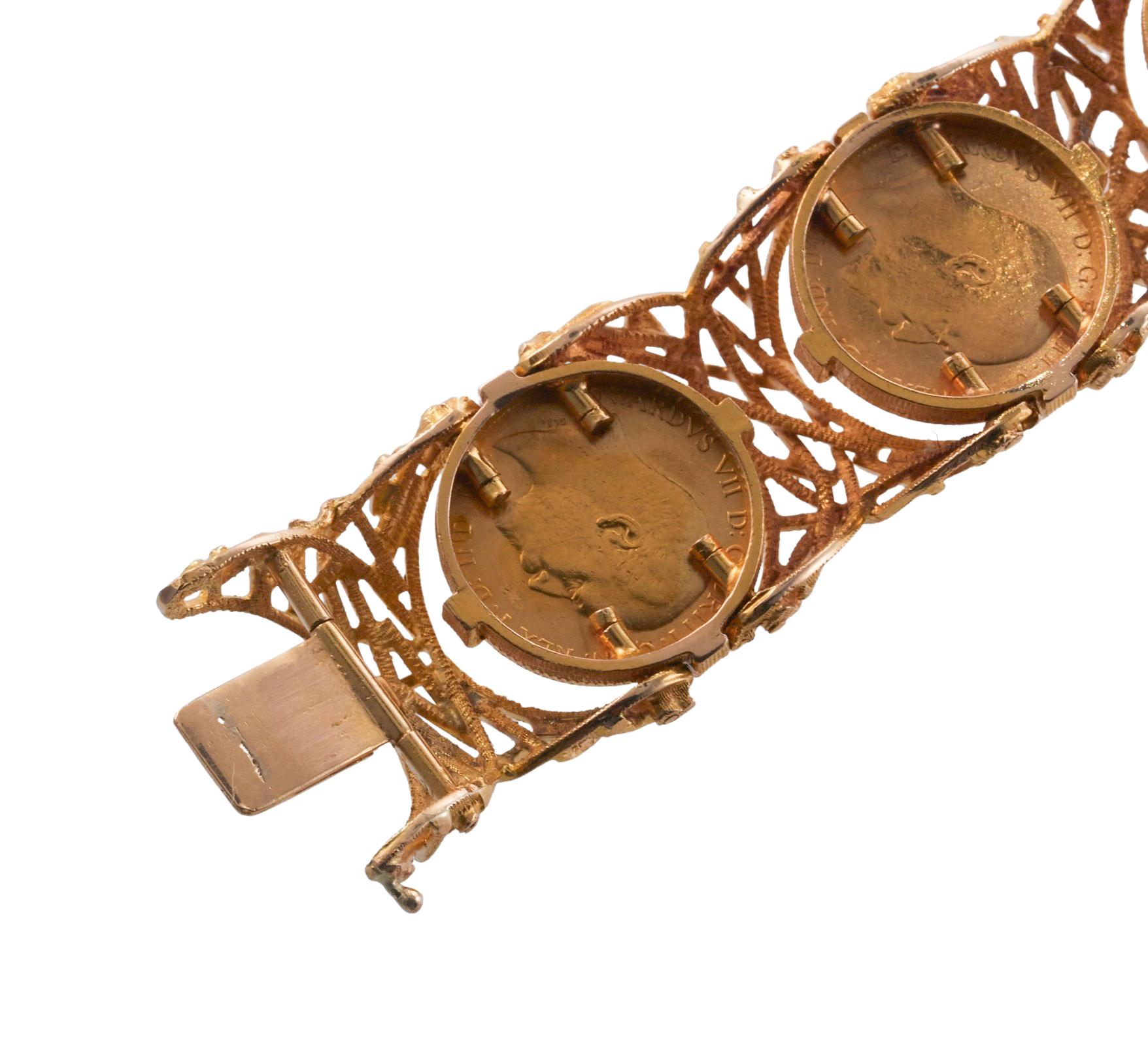 1970er Goldmünzen-Armband 3