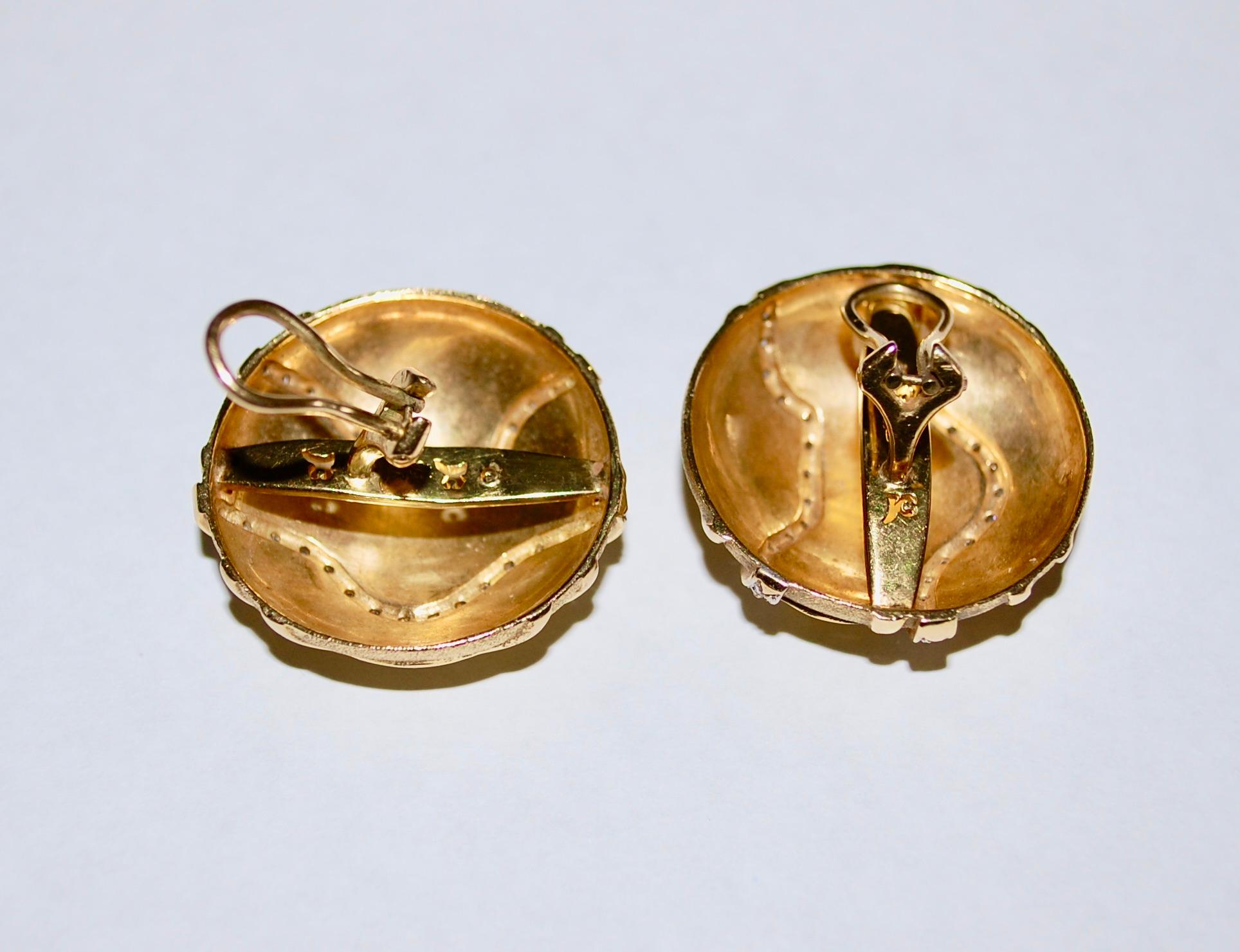 cubic zirconia clip earrings