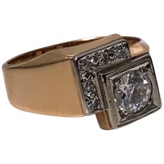 1970s Gold Diamond Ring