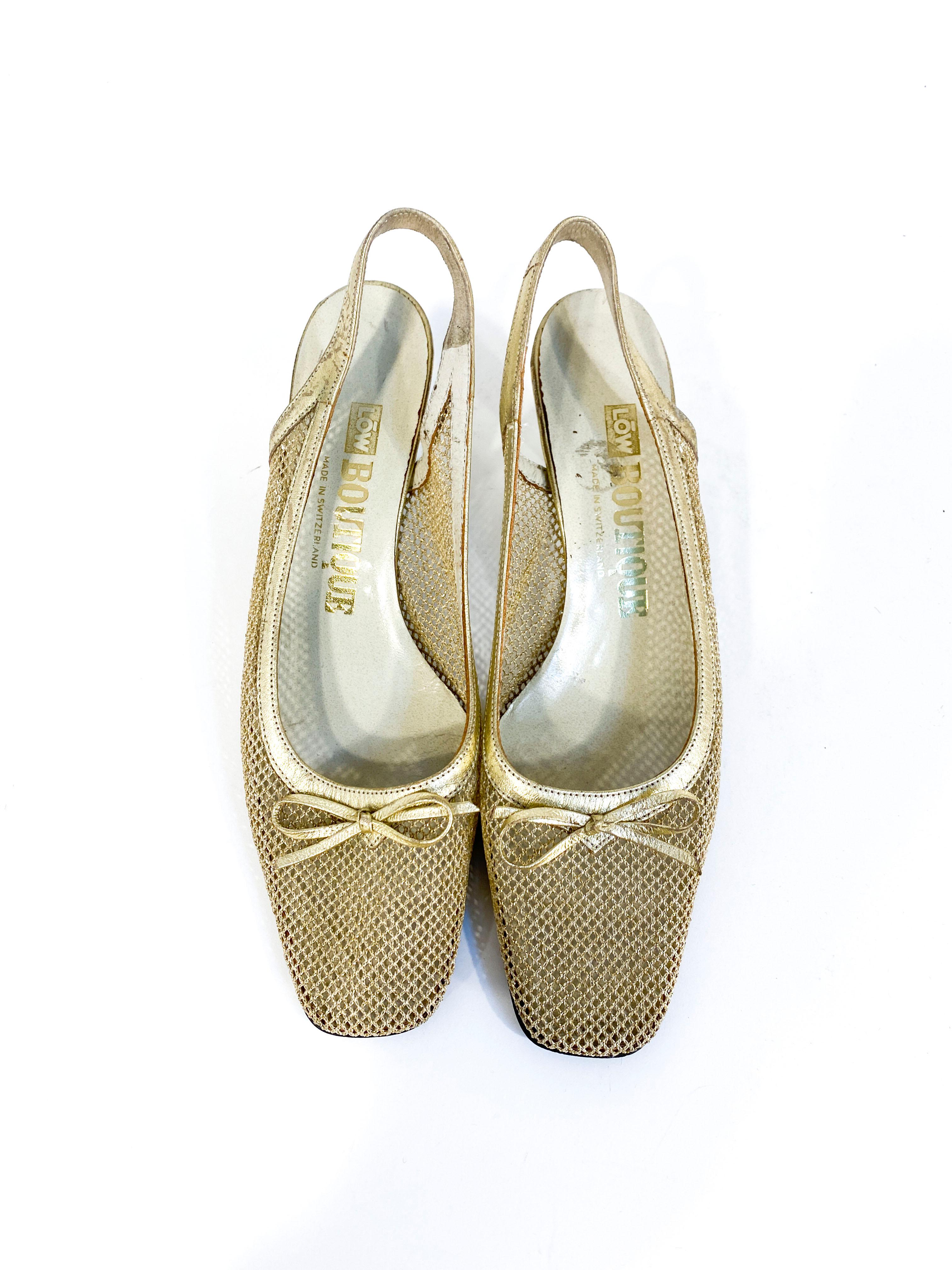 70s gold heels