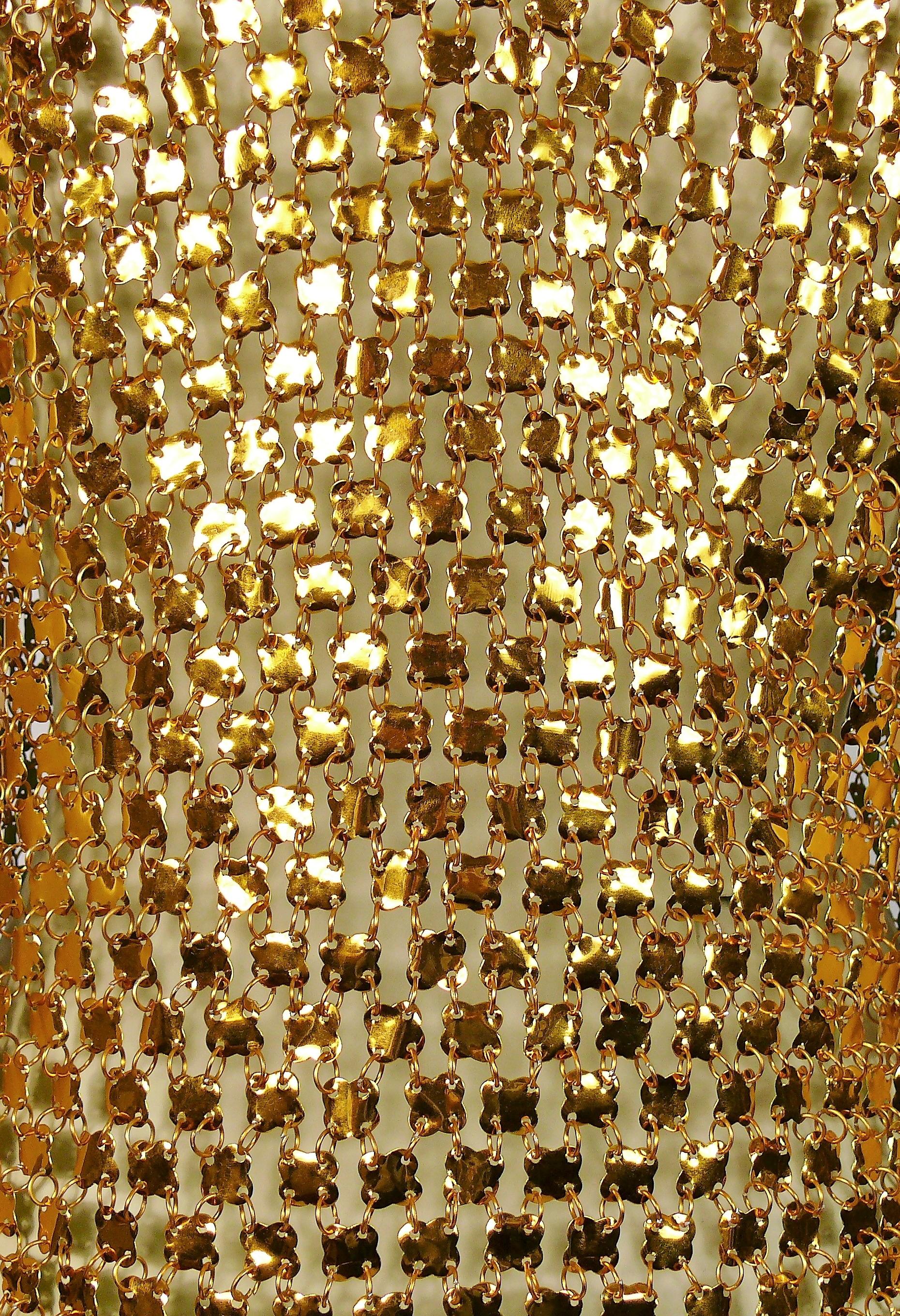 gold chainmail dress