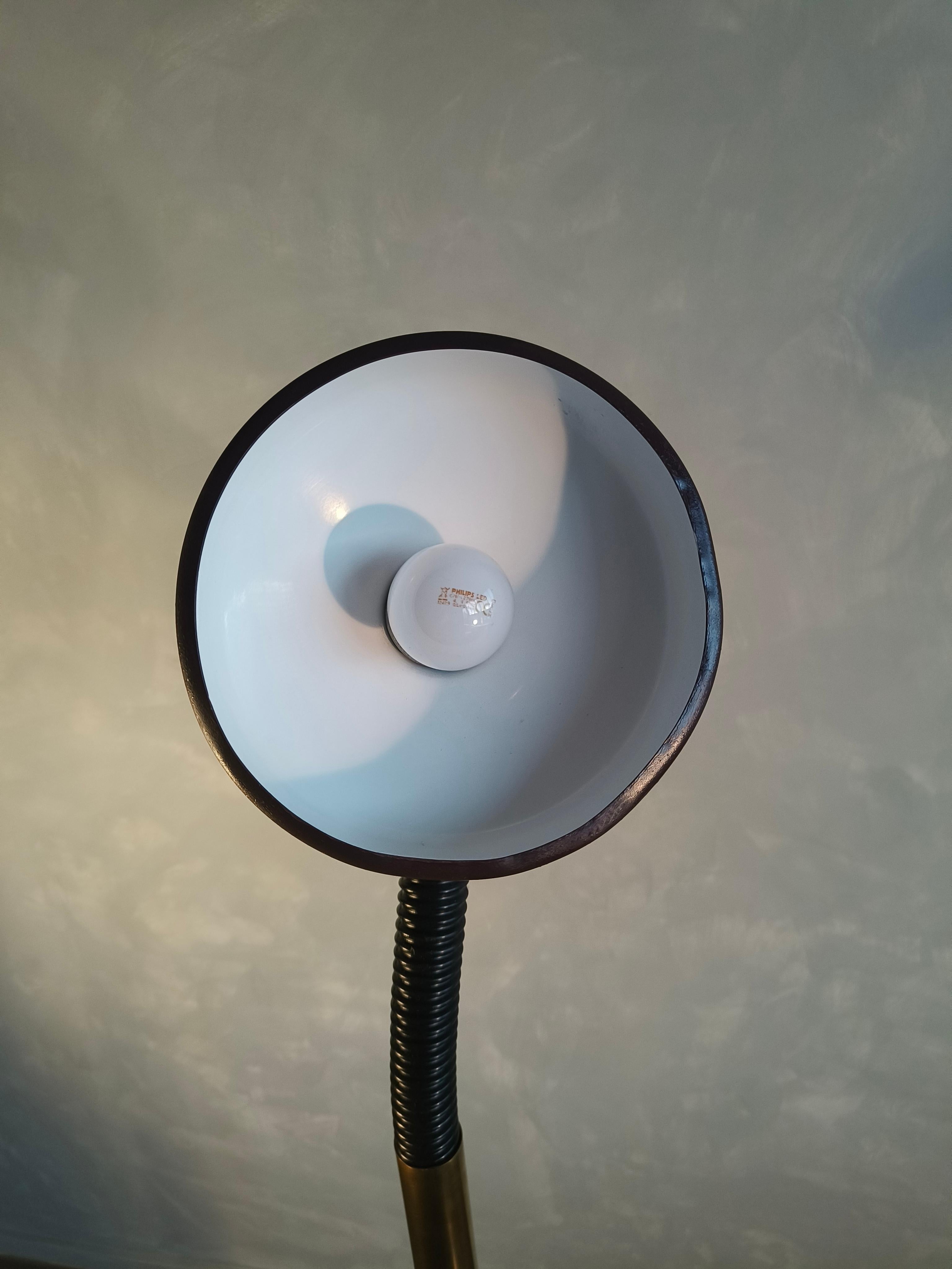 1970s goose neck floor lamp by Egon Hillebrand For Sale 9