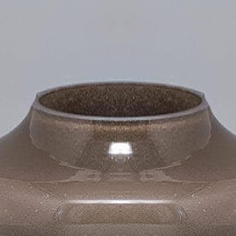 Italian 1970s Gorgeous Beige Vase in Murano Glass by Dogi. Made in Italy For Sale