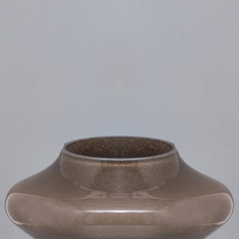 1970s Gorgeous Beige Vase in Murano Glass by Dogi. Made in Italy In Excellent Condition For Sale In Milano, IT