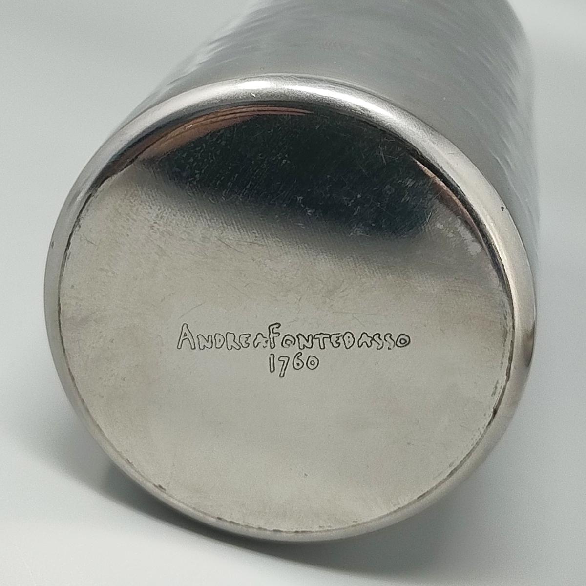 1970s Preciosa coctelera de Andrea Fontebasso. Fabricado en Italia en Excelente estado para la venta en Milano, IT