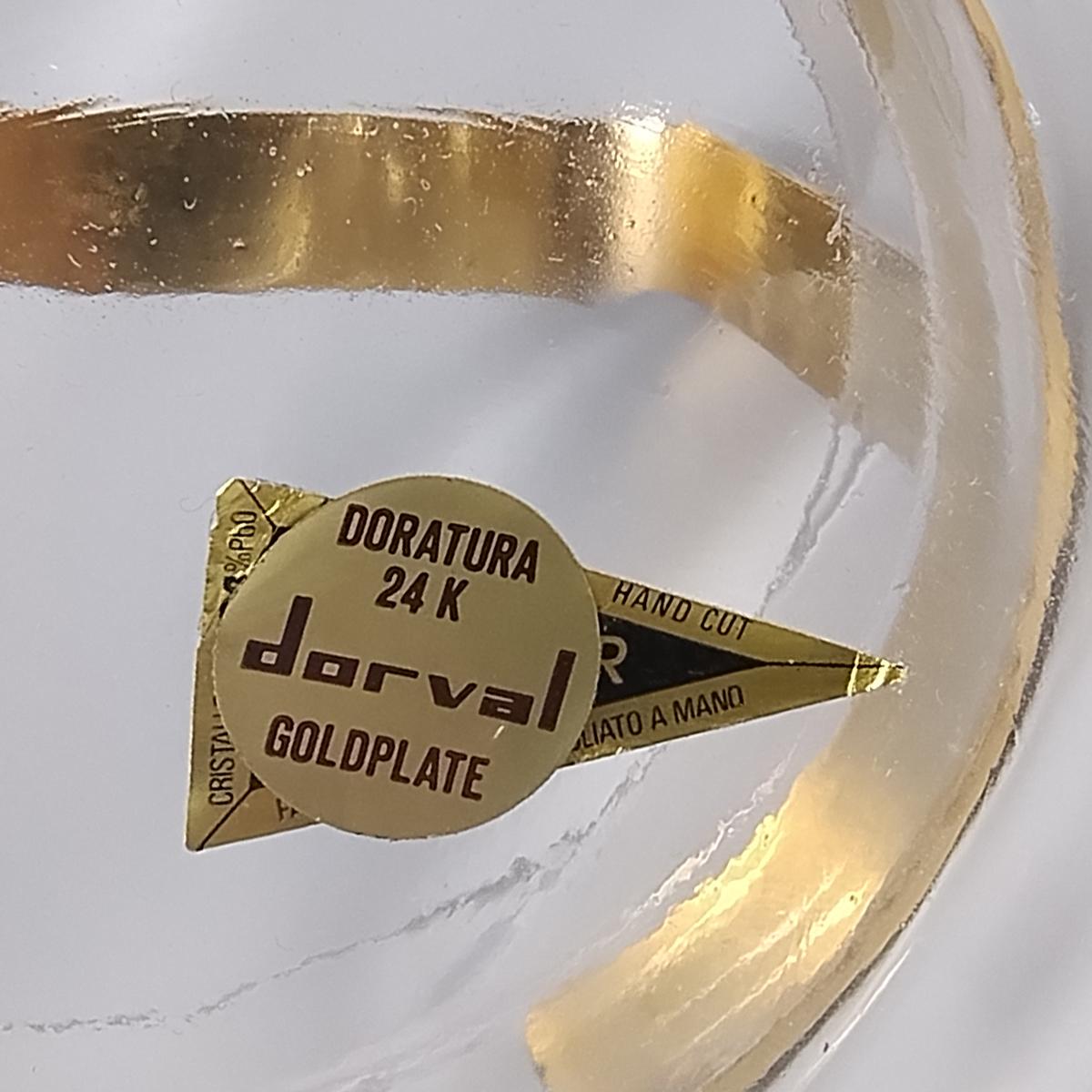 Shakers anni '70 con secchiello per ghiaccio di Dorval in oro 24K e C.C. in vendita 3