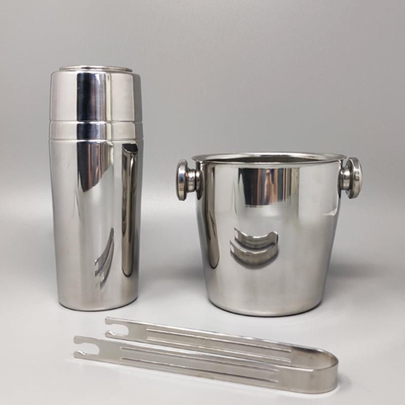 1970er Jahre Wunderschöner Cocktail-Shaker mit Eiskübel von Mepra. Hergestellt in Italien (Moderne der Mitte des Jahrhunderts) im Angebot