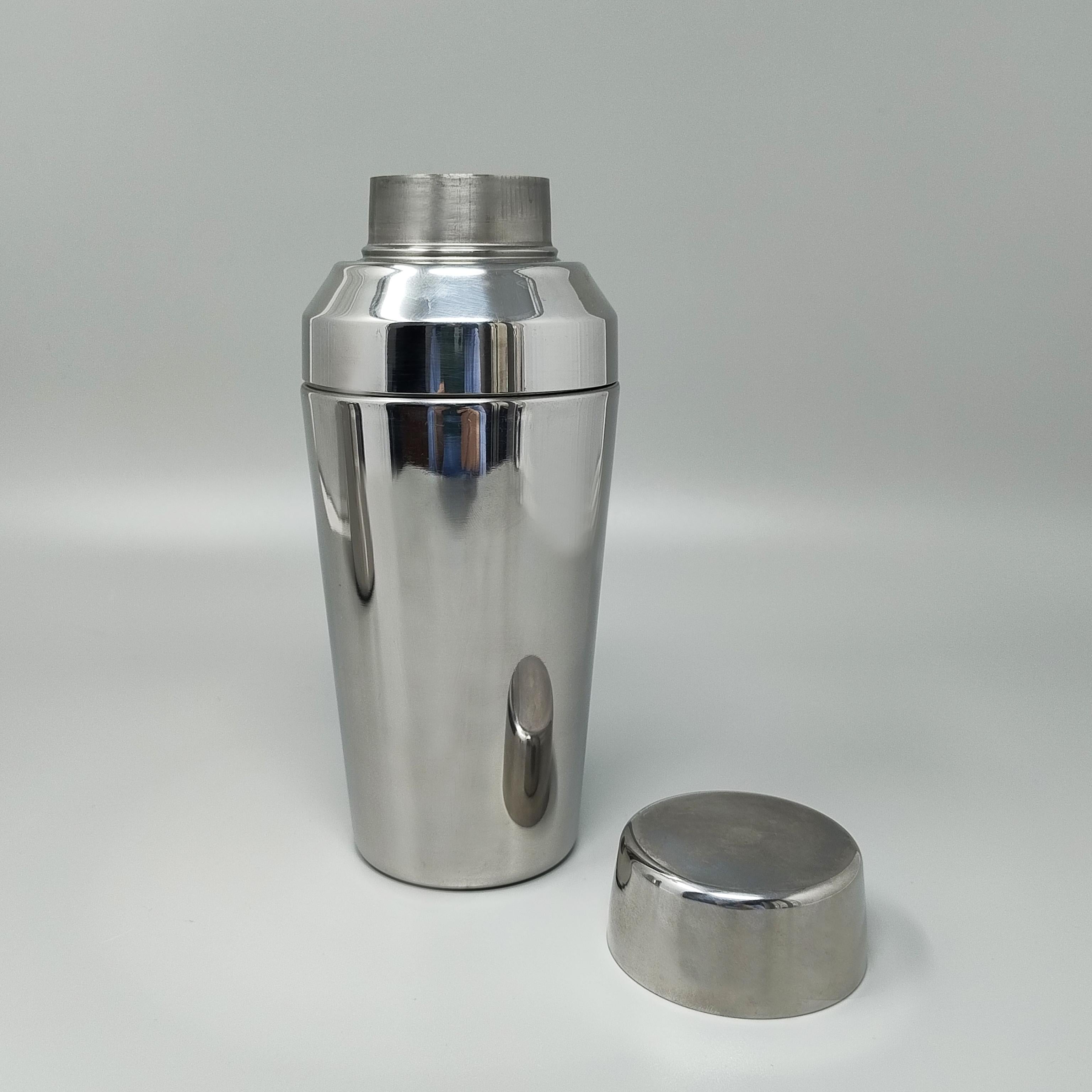italien Magnifique shaker à cocktail avec seau à glace des années 1970 par Motta. Fabriqué en Italie en vente