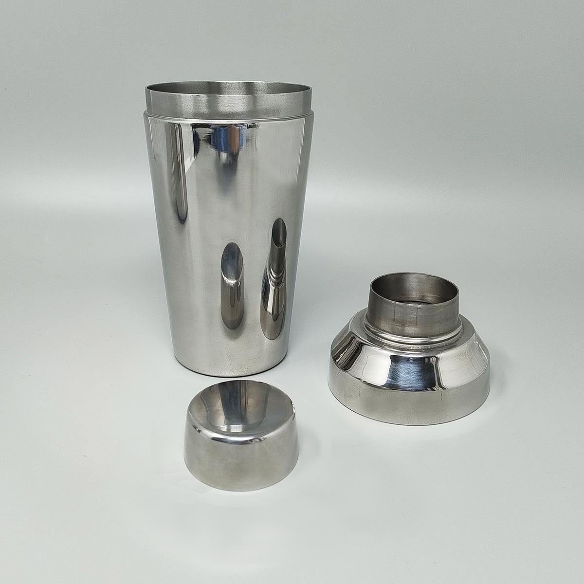 Magnifique shaker à cocktail avec seau à glace des années 1970 par Motta. Fabriqué en Italie Excellent état - En vente à Milano, IT