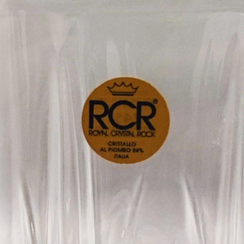 Preciosa jarra de cristal de los años 70 con 2 copas de cristal de RCR. Fabricado en Italia Cristal en venta