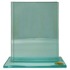 1970s Gorgeous Crystal Photo Frame By Gianfini. Made in Italy