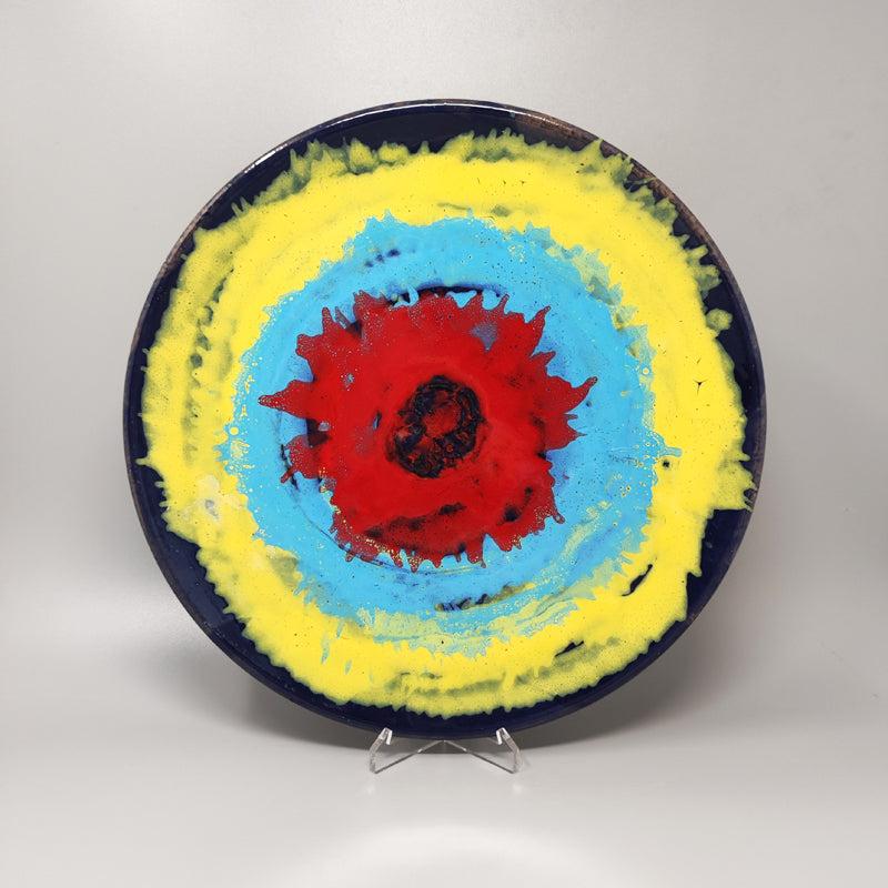 Gorgeous decorative plated or centerpiece by Frumento Spotorno in pottery. Made in Italy
The item is signed on the bottom and it's in very goodcondition.
Dimensions:
diameter 13,77