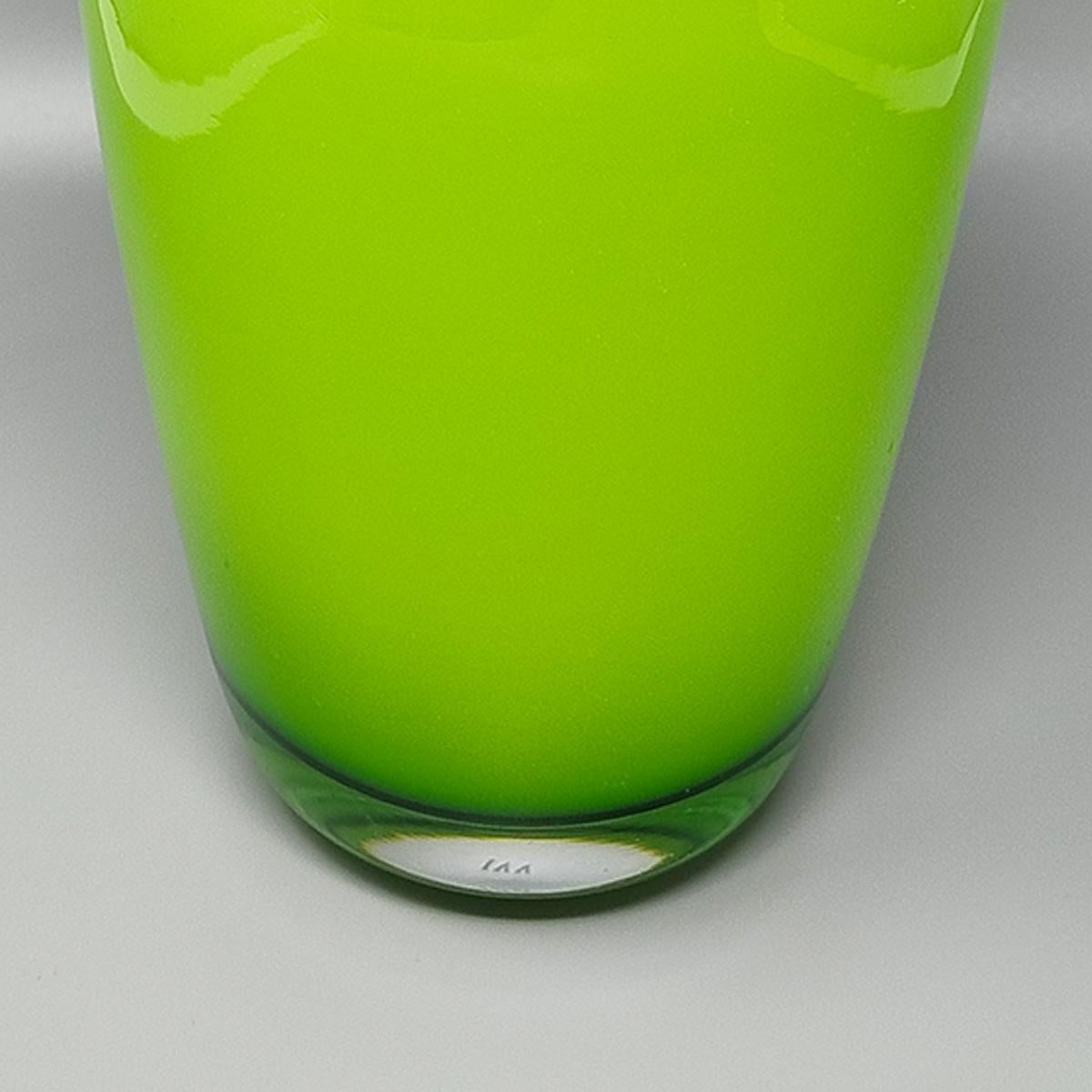 Vetro artistico Vaso Greene & Greene degli anni '1970 di Ind. Vetraria Valdarnese. Prodotto in Italia in vendita