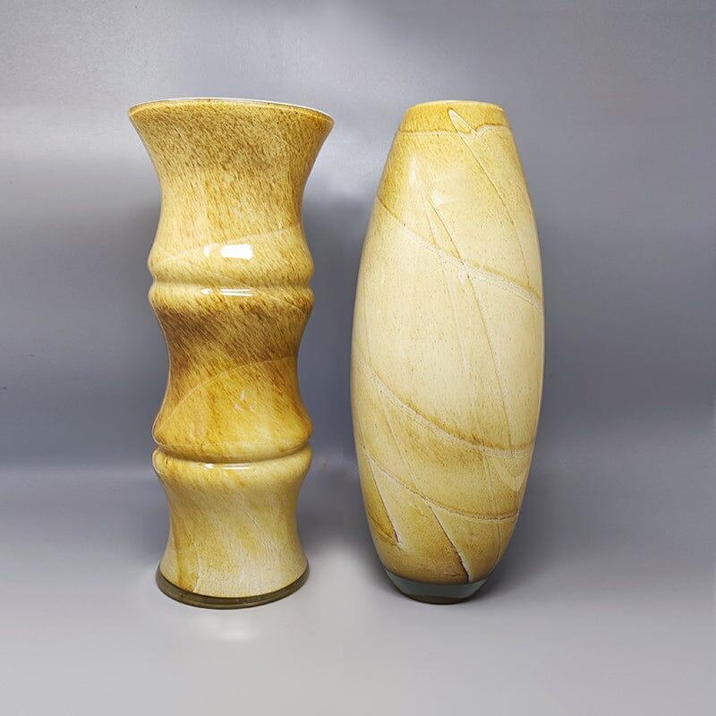1970s Gorgeous space age pair of vases in Murano glass by Enrico Coveri. These vases are two sculptures and they are in excellent conditions. Signed at the bottom. Made in Italy
diameter 6,29