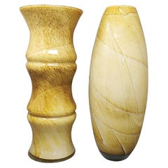 1970er Jahre Wunderschönes Vasenpaar aus Murano-Glas von Enrico Coveri. Hergestellt in Italien