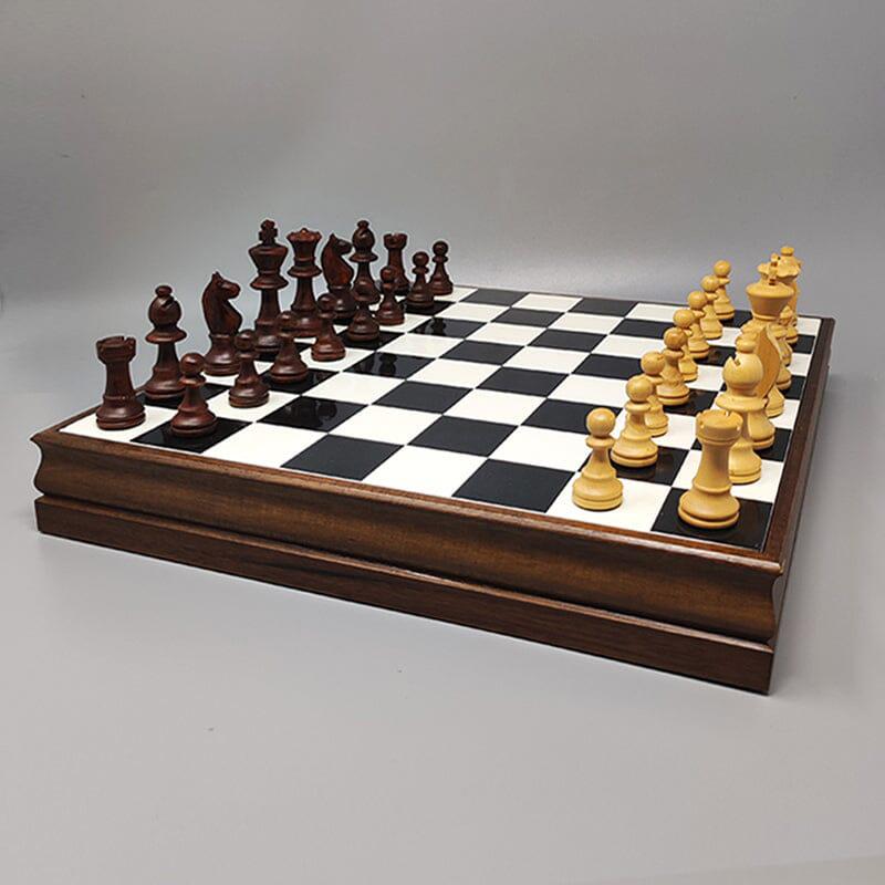 Superbe plateau d'échecs Piero Fornasetti des années 1970 - Boîte de jeu. Fabriqué en Italie en vente 3