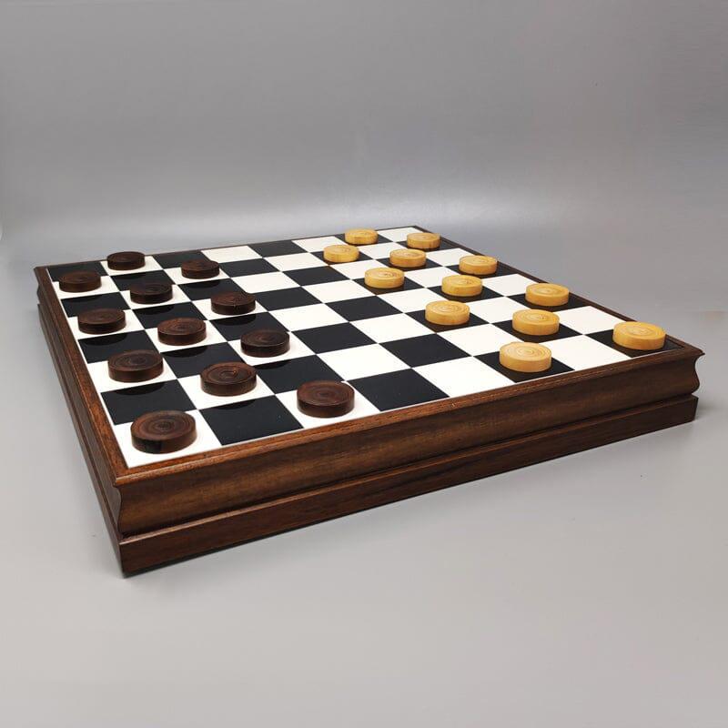 Superbe plateau d'échecs Piero Fornasetti des années 1970 - Boîte de jeu. Fabriqué en Italie en vente 4