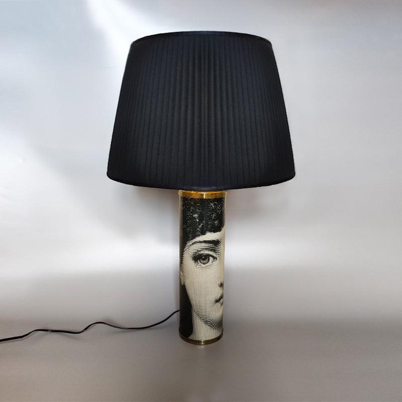 Mid-Century Modern 1970s Gorgeous Piero Fornasetti Table Lamp, Made in Italy, 'Not a Replica' For Sale