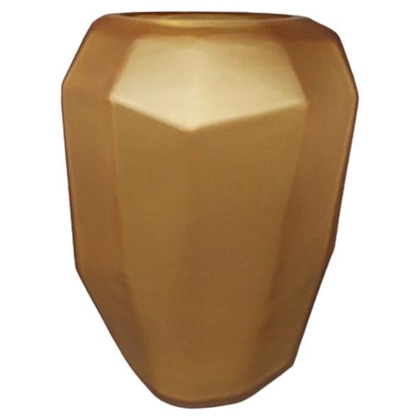 Magnifique vase polyédrique de Dogi en verre de Murano des années 1970. Fabriqué en Italie