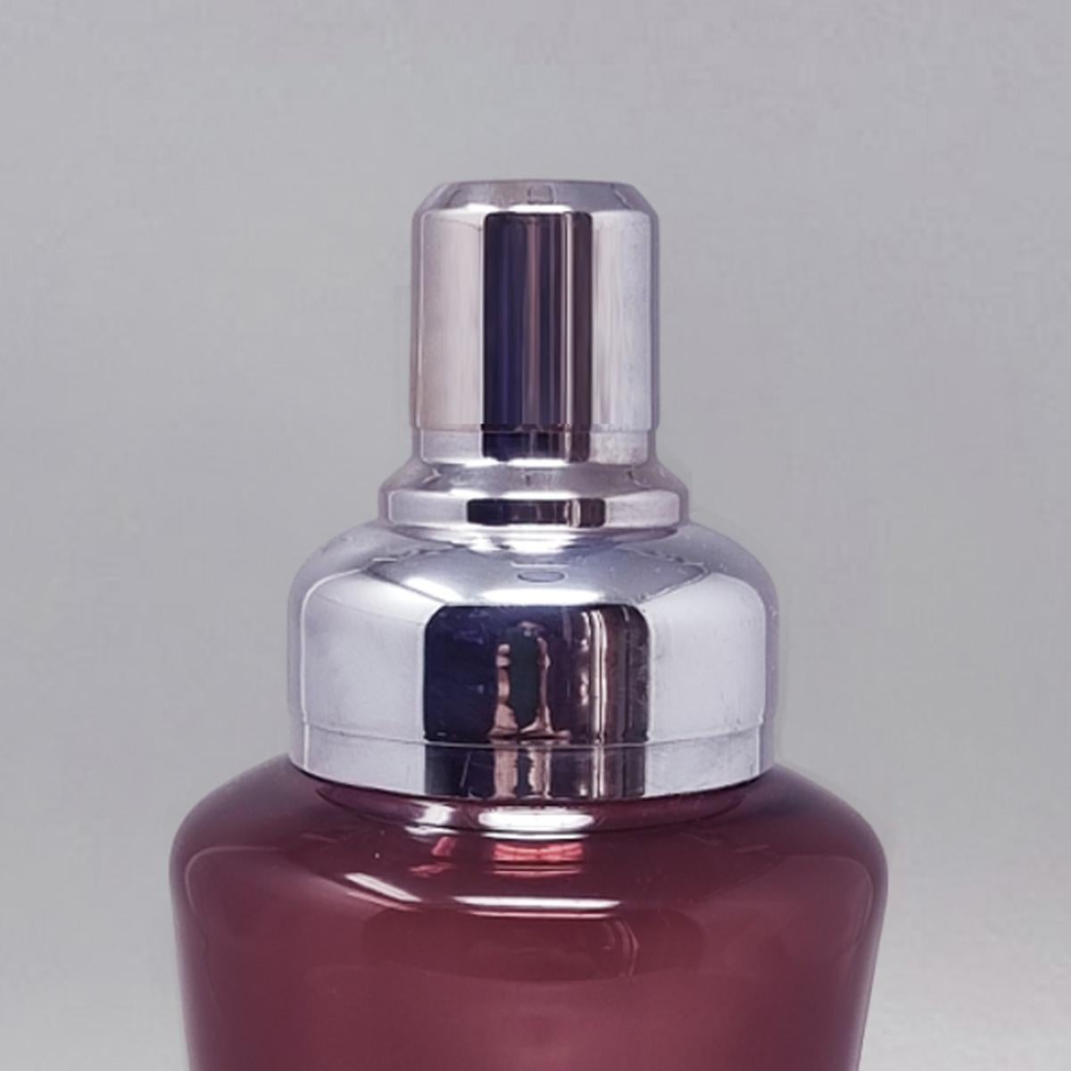 1970s Gorgeous Purple Cocktail Shaker in Murano Glass. Made In Italy Excellent état - En vente à Milano, IT