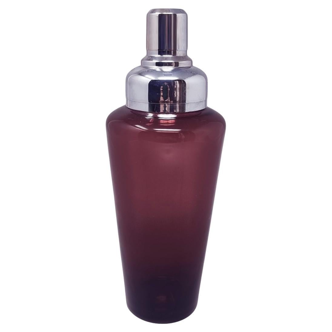 1970s Gorgeous Purple Cocktail Shaker in Murano Glass. Made In Italy en vente