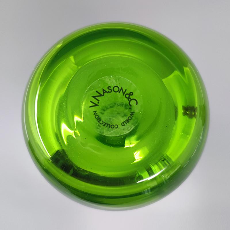 Set di 3 vasi in vetro di Murano anni '70 di Nason, Made in Italy in vendita 3