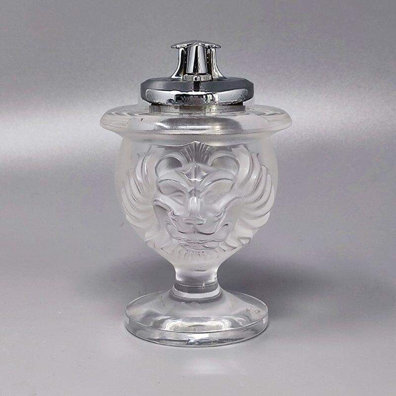 French 1970s Gorgeous Smoking Set by Lalique, Signed on the Bottom, Made in France For Sale