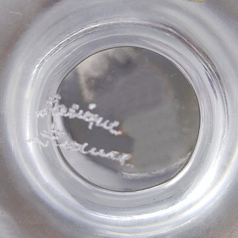 Late 20th Century 1970s Gorgeous Smoking Set by Lalique, Signed on the Bottom, Made in France For Sale