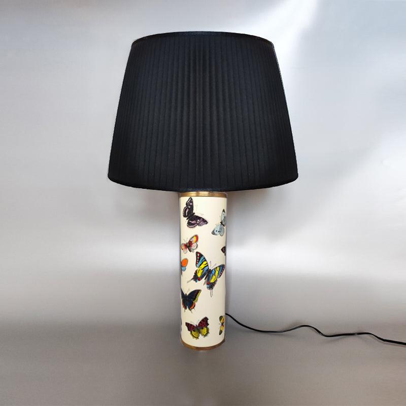 Mid-Century Modern 1970s Gorgeous Unique Piero Fornasetti Table Lamp. Made in Italy For Sale