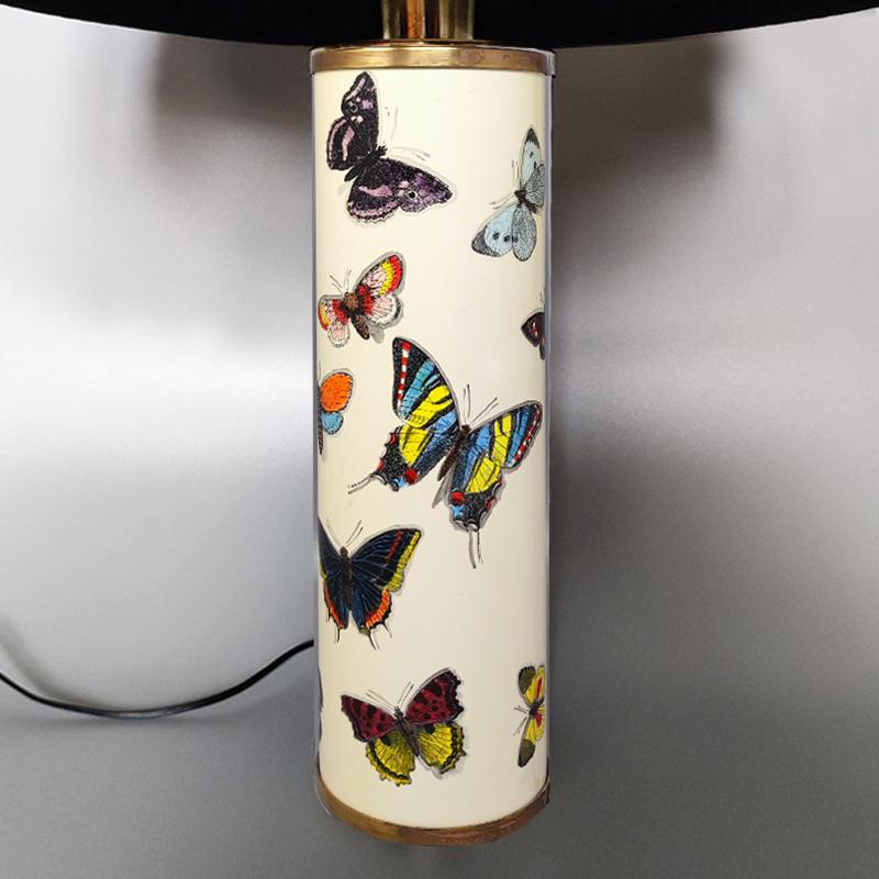 1970s Gorgeous Unique Piero Fornasetti Table Lamp. Made in Italy For Sale 1