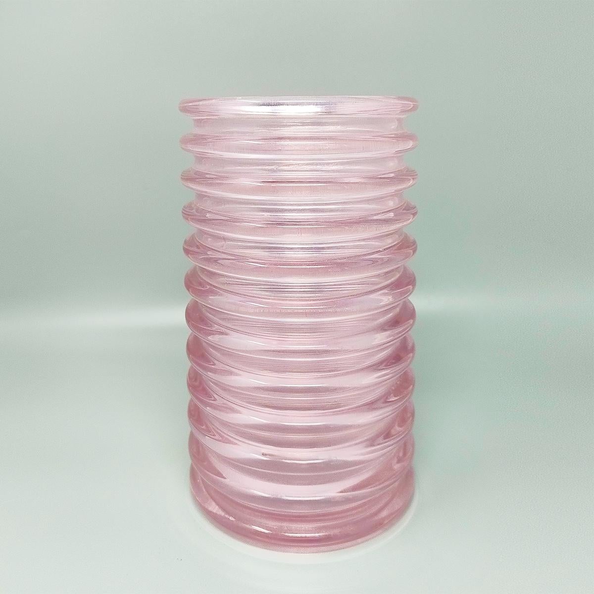 1970s Gorgeous Pink Vase 