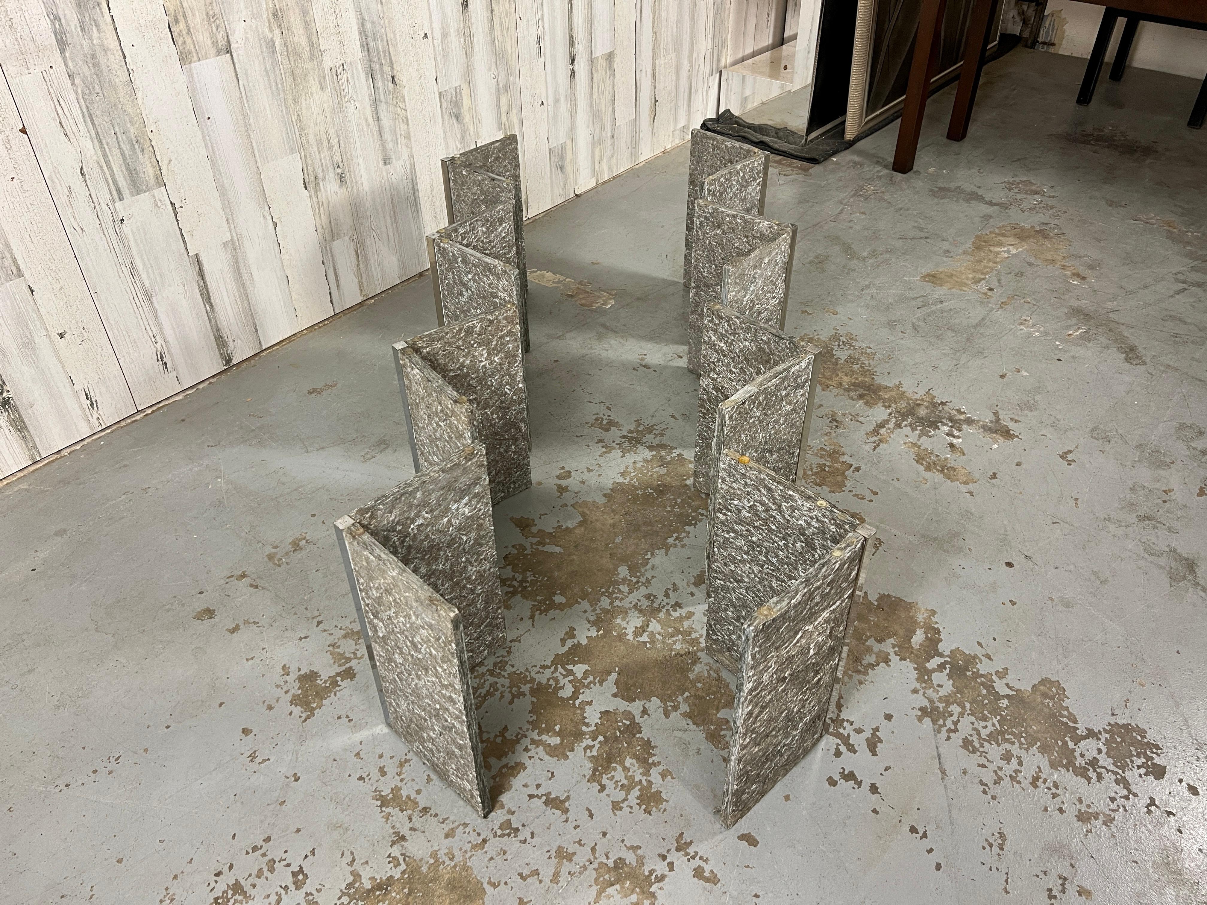 1970s Granite and Chrome End Tables For Sale 7